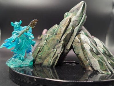 Well painted terrain haunted hill d&d fantasy miniatures