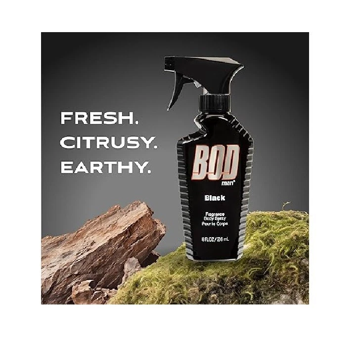 Spray corporal con fragancia BOD Man, negro, 8 fl oz (paquete de 2) Foto 2 de 4