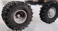 Resin 124 Scale 15-inch 4-hole Truck Dually Wheels Tsl Super Swampers Black