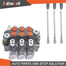 Labwork 1GPM Double Acting Adjustable 3Spool Hydraulic Directional Control Valve