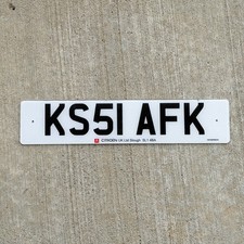 2001 United Kingdom License Plate Vintage Auto Tag Garage Uk England Ks 51 Afk 2001 United Kingdom License Plate Vintage Auto Tag Garage Uk England Ks 51 Afk
