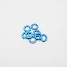 HSI 48446 Hiro-Seiko 3mm Alloy Spacer Set 0.75 Yokomo Blue (8pcs)