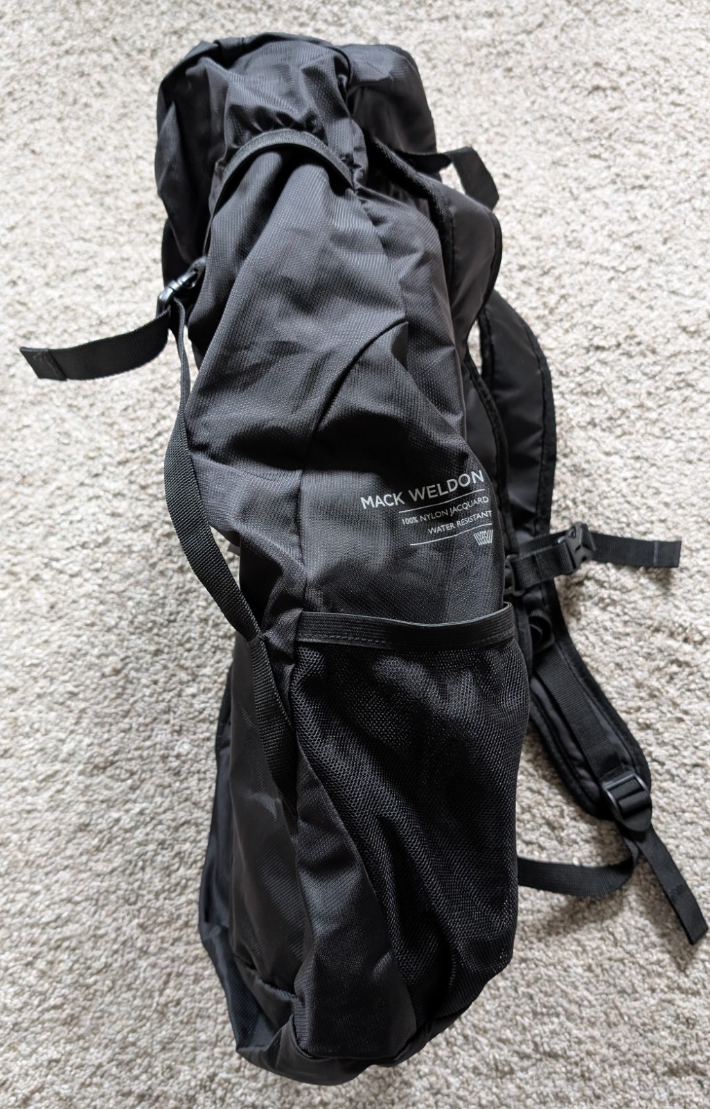 Mack Weldon soft shell backpack black travel nylo… - image 8