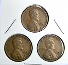 1941-P  1941-D  1941-S  Lincoln Wheat Copper Penny Cent - 3 Coin Set [USP-266] — photo 1