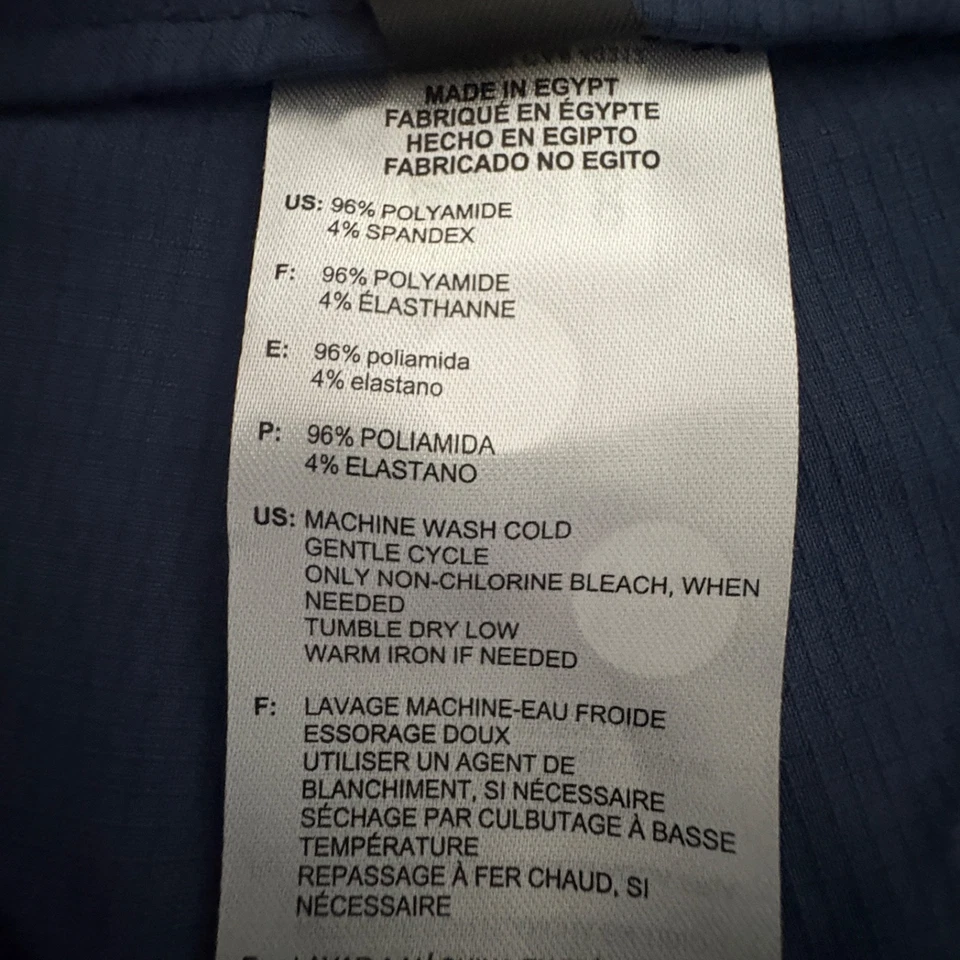 Adidas Rip Stop 8.5” Chino Shorts Men’s Size 38 Crew Navy Blue Golf Casual - Image 4 of 4