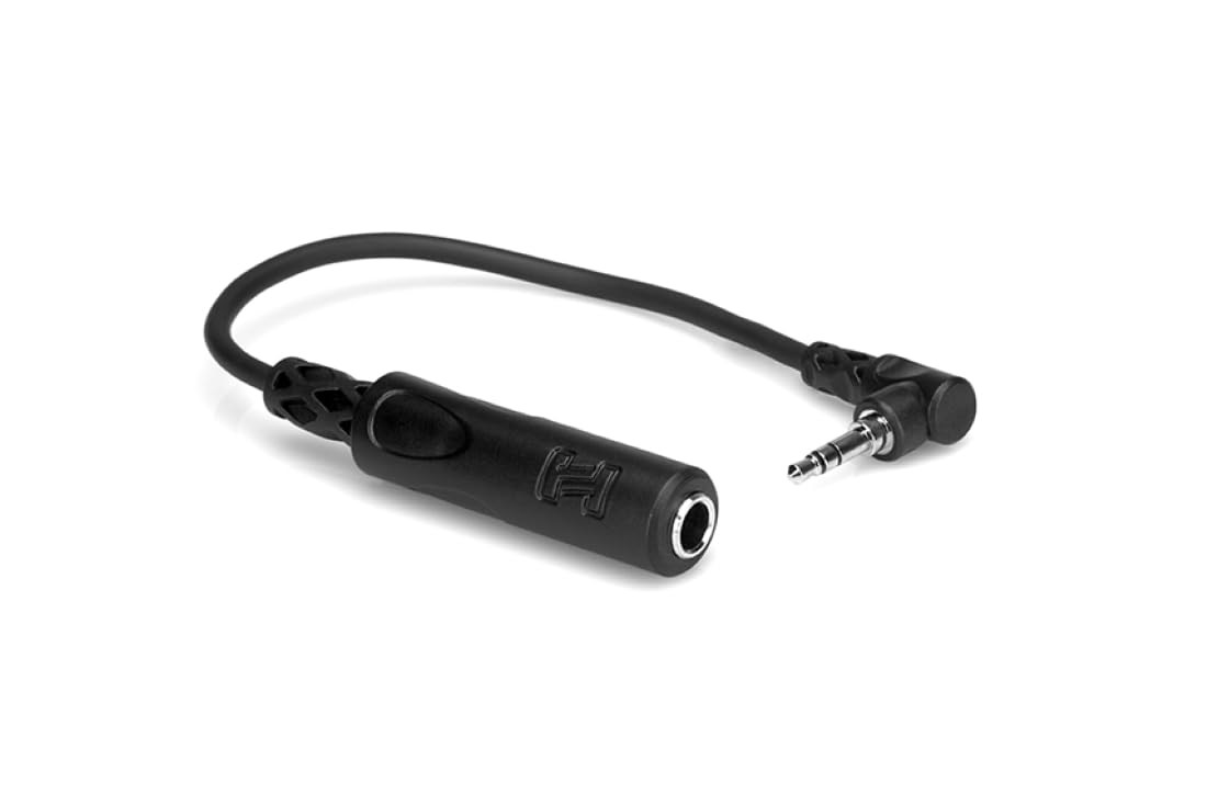 Hosa MHE-100.5 Headphone Adaptor, 1/4 Inch TRS to 0, Standard Packaging