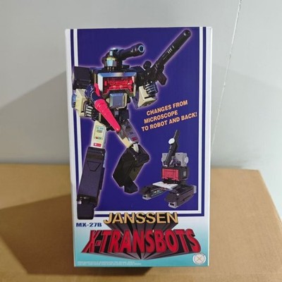 New In Stock X-Transbots MX-27B Janssen Perceptor Black Version Action Figure