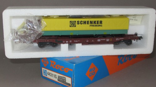 AC Roco  DB Taschenwagen mit LKW Auflieger Schenker in OVP 44311 G Top HUPAC | Zustand: Gebraucht