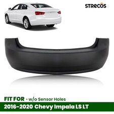 For 2016 2017 2018 2019 2020 Chevy Impala LS LT Rear Bumper W/O Sensor Holes