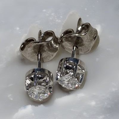   Brillantohrstecker Platin 0,46ct si 1 - si 2 Farbe: W (Wesselton)  1.300   