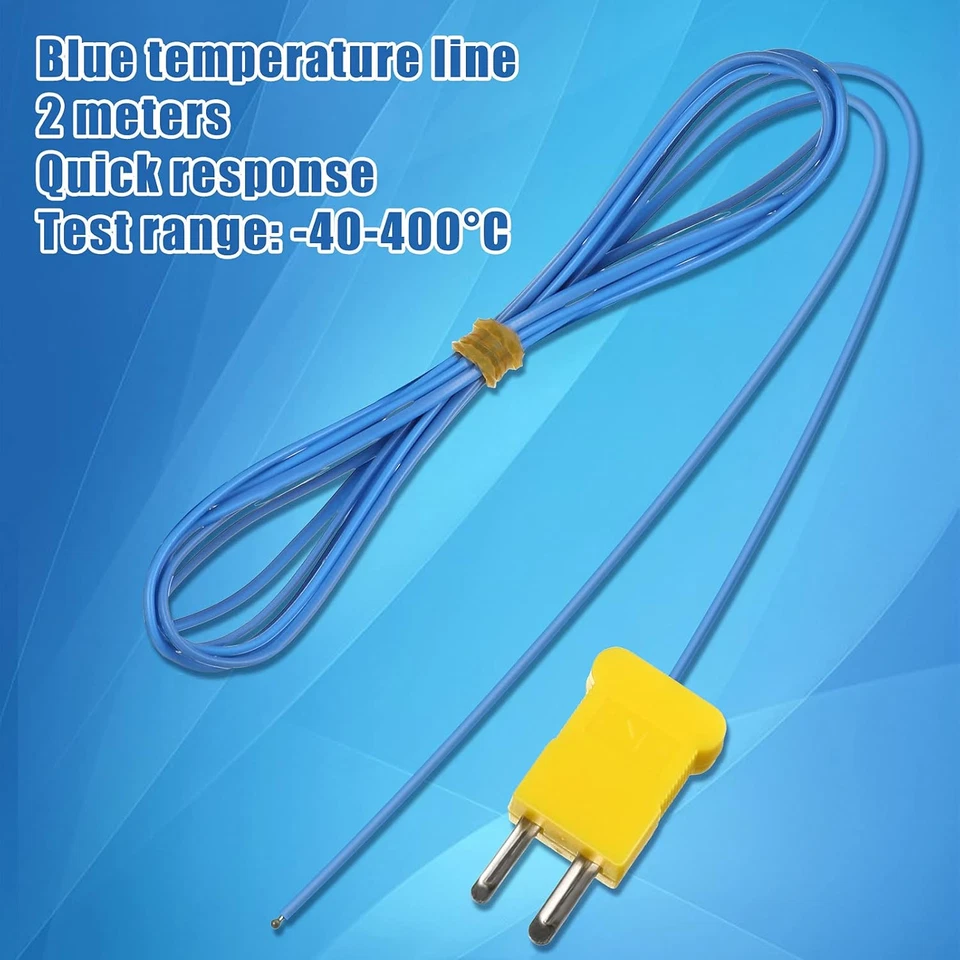 Sensor de temperatura tipo K de 2 metros mini conector sonda sensor sensor de temperatura Foto 4 de 4