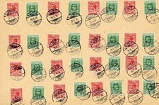 Togo 1915 Gold Coast ovpts Anglo-French occupation cover incl variety 'small F'
