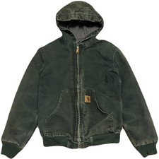 Carhartt YYJ159 SPC Spruce Green Fleece Lined Active Jacket Youth Large 10/12