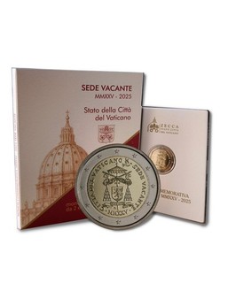 2 Euro Vaticano 2025 Sede Vacante MMXXV Fdc PREVENDITA