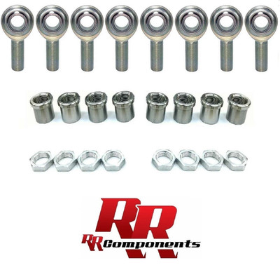 3/8''-24 Thread x 3/8'' Bore 4-Link Jam Nut Heim Rod End ( Fits 3/4 ID Hole )(L/R)