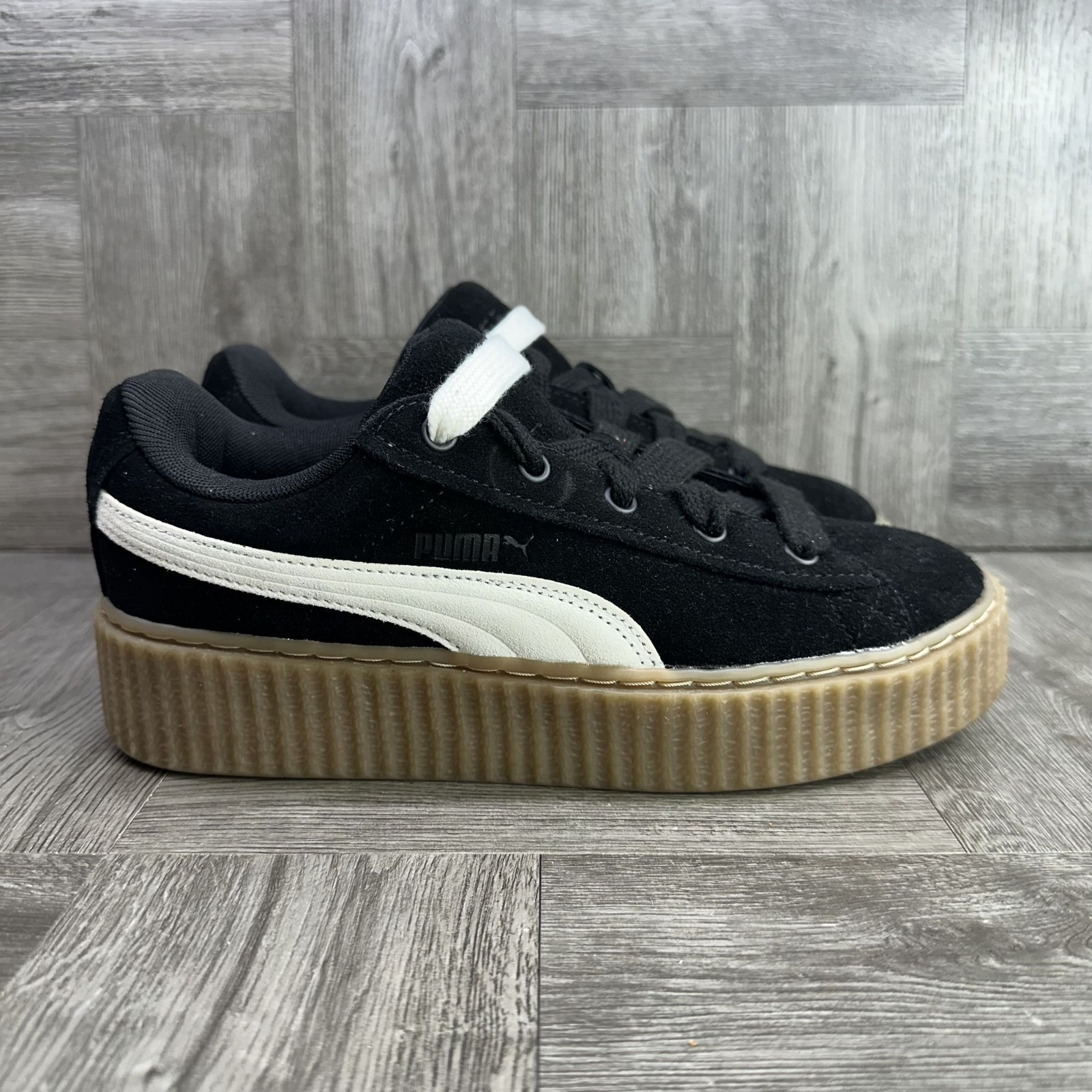 Puma Fenty Creeper Phatty Youth 6/Women's 7.5 Corduroy Black Casual Shoes