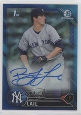2016 Bowman Chrome Prospect Blue Refractor 35/150 Brady Lail #CPA-BL Auto 00jz
