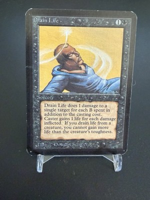 Magic The Gathering MTG Alpha Drain Life Englisch Vintage 1993