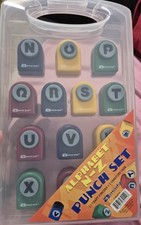Alphabet 5/8  N-Z Letters Punch Kit 13 Pc Craft Punches Armada w/ Carrying Case