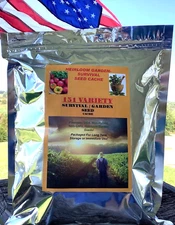 56,000+Seeds 151 Varieties Garden/Emergency Survivalist Seed Cache+ $30 Herb Kit