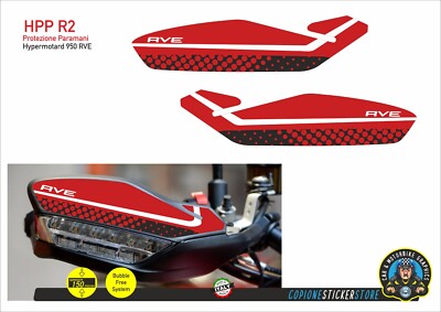 Schutzaufkleber Für Handguards Kompatibel DUCATI Hypermotard 950 RVE HPP R2