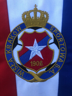wisla krakow Wimpel/Pennant/Fanion Gestickt        