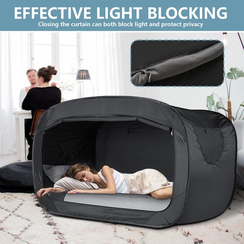 Privacy Tent Integrated Bed Curtain And Mosquito Net Outdoor Blackout Fold Tent - Picture 5 of 16