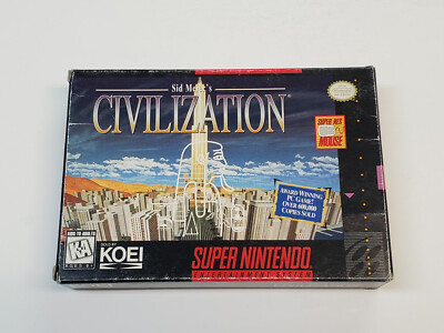 Sid Meier's Civilization Super Nintendo Box Only *(No Game,No Manual) *