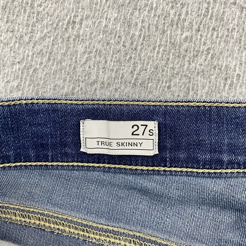 Gap Jeans donna 27s 28x27 vero skinny denim elasticizzato preppy casual scuola blu - Foto 14 di 21
