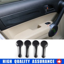 Para Honda CRV 2007-2011 Fibra de Carbono Coche Manija Interior Apoyabrazos Cubierta Tapicería 4*