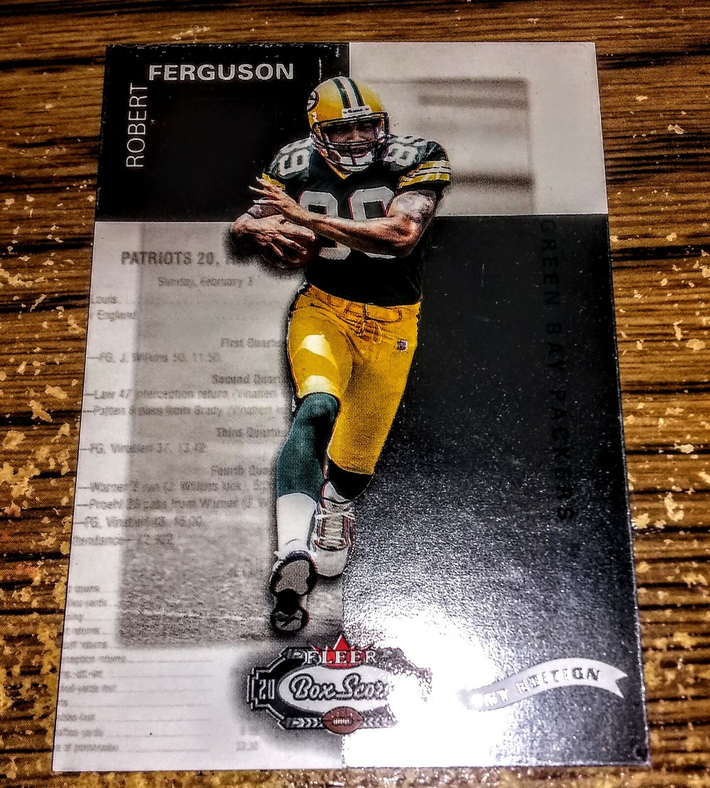 2002 Robert Ferguson Fleer Box Score First Edition Card #62 (19/100) PACKERS