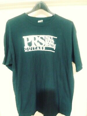 PRS Paul Reed Smith Logo blk Guitar T-shirt sz XL | eBay