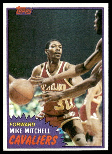 1981 Topps #9 Mike Mitchell Basketball Cleveland Cavaliers