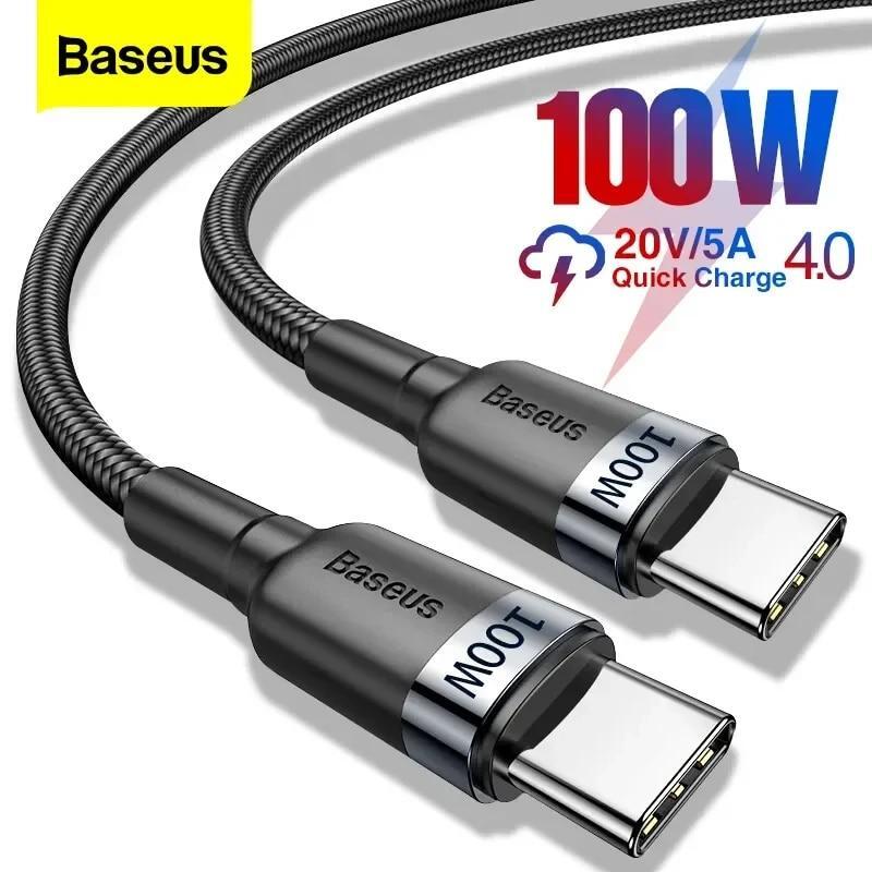 Baseus 100w USB C to USB Type C Cable Usbc Pd Fast Charging Cord Usb-c Typec Cab-image