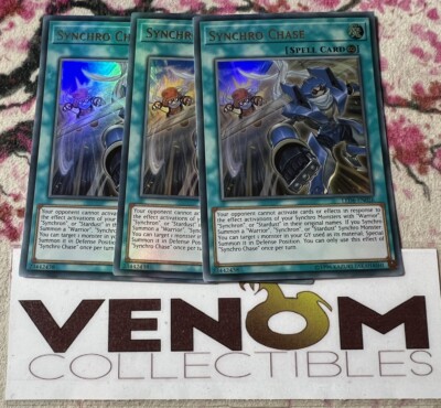 chase cards yugioh 3x (M/NM) - *EURO* Synchro Chase - LED6-EN026 - Ultra Rare - Unlimited  YuGiOh