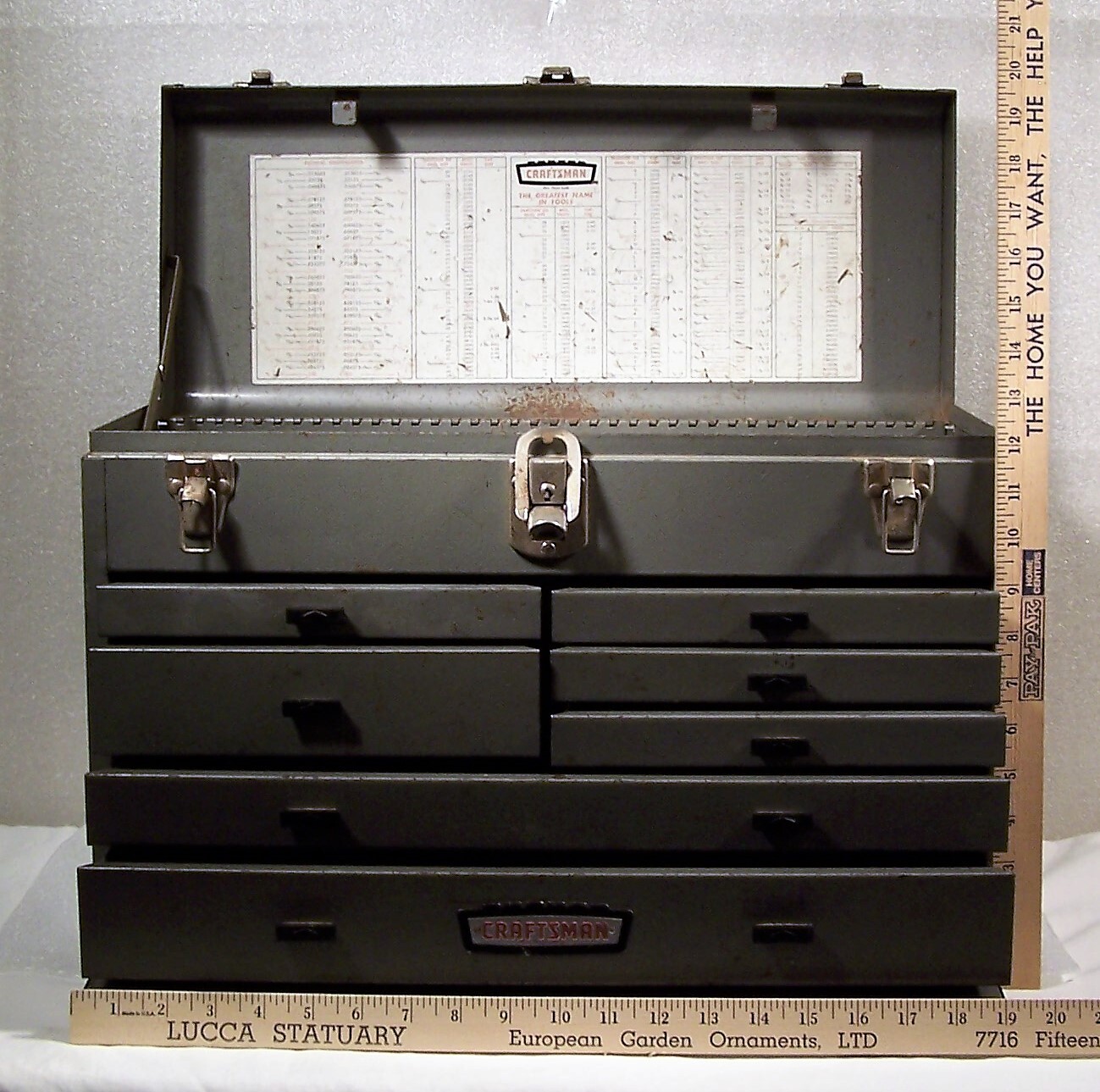 Craftsman Machinist Toolbox, Crown Logo, 7 Drawer | eBay