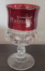 Red Ruby Flash Punch Cups Souvenir Glass Challis Johnstown, PA Confectioners — photo 2