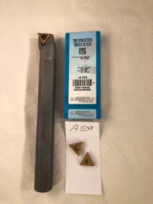 NEW 3/4'' CARBIDE BORING BAR. E12-STUCR-3. W/ INGERSOLL TCMT 32.51 INSERTS {A509}