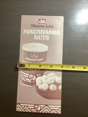 Vintage Mauna Loa Macadamia Nuts Brochure Hilo Hawaii B42 | eBay