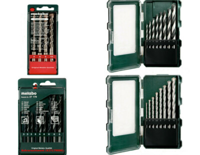 Metabo Bohrer Sets Steinbohrer Holzbohrer HSS-R Bohrer SDS Plus Hammer Bohrer