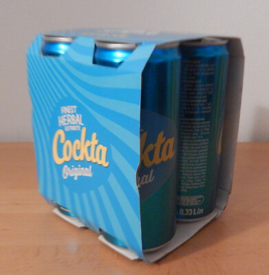 COCKTA EMPTY SODA CAN 0,33L SLOVENIA SET OF 4 IN PACKAGING