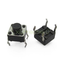 50PCS 6x6x6 mm Miniature Micro Momentary Tactile Tact Touch Push Button Switch
