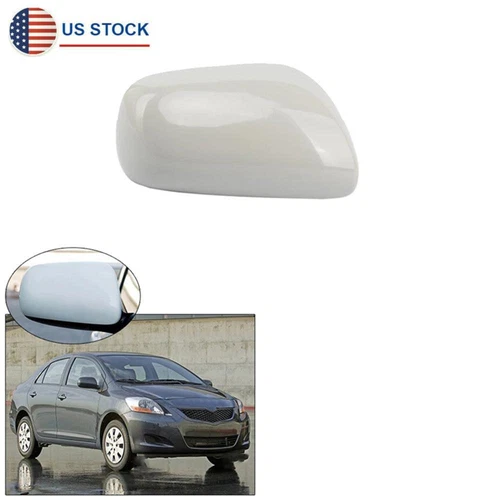 Right Passenger Side Wing Door Mirror Cover Cap Unpainted For Toyota Yaris 07-13