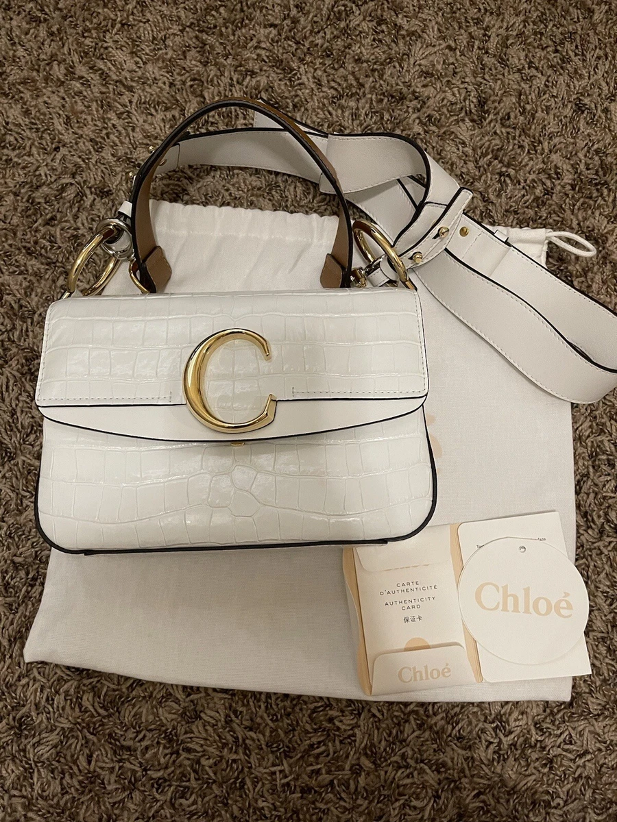 White chloe online c bag