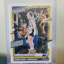 Caitlin Clark Collection 2024 Panini Donruss H10 Highlights all time scorer