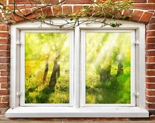 3D Sunlight Grassland A6 Window Film Print Sticker Cling Stained Glass UV Sinsin