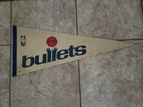 Washington Bullets Capital No City Name Vintage Old Hand Logo Full Size Pennant