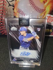 2024 Topps Chrome Black Baseball - Evan Carter RC Rookie Auto RANGERS