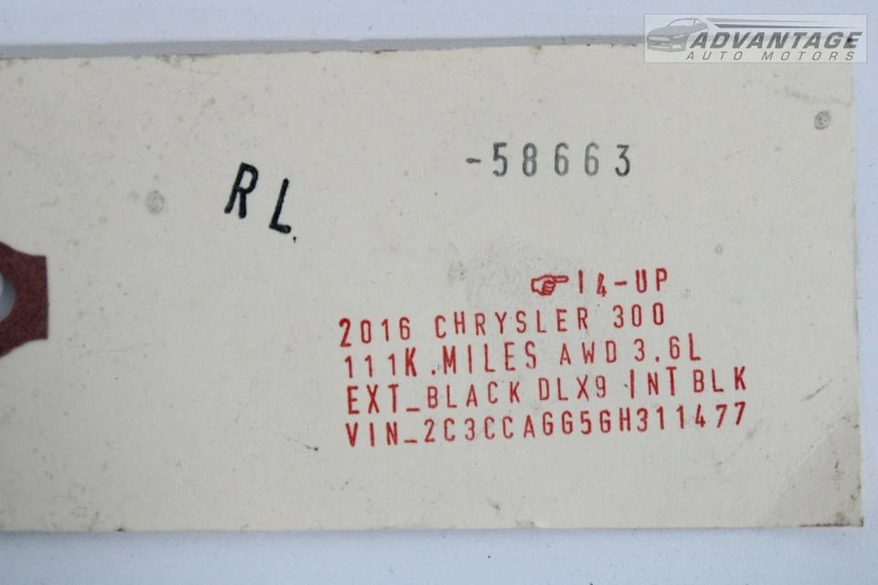 CHRYSLER 300 2015-2021 SOPORTE AISLANTE TUBO ESCAPE TRASERO IZQUIERDO OEM Foto 4 de 4