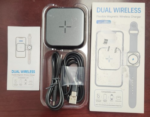 🔥🔥🔥MURCIA 2 in 1 Dual Wireless Flexible Magnetic Wireless Charger U🔥🔥🔥 - Photo 4 sur 5